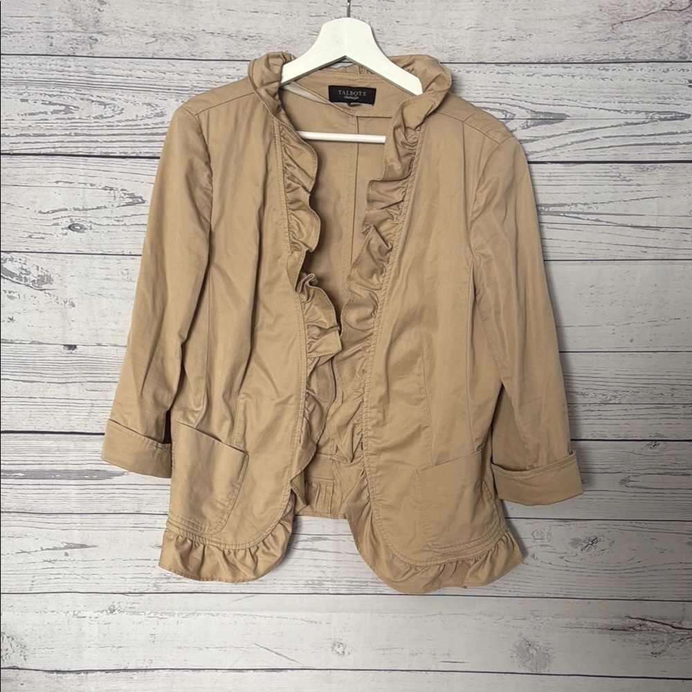 Talbots cotton blazer